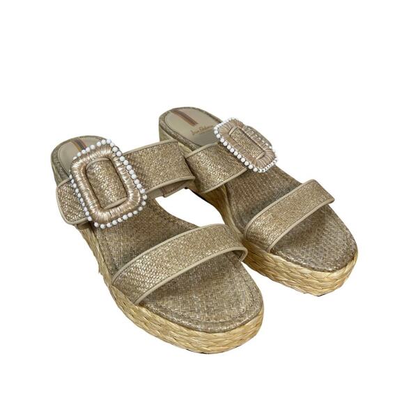 Sam Edelman Chase Espadrille Wedge Platform Sandal Buckle Size 9 - Picture 4 of 9